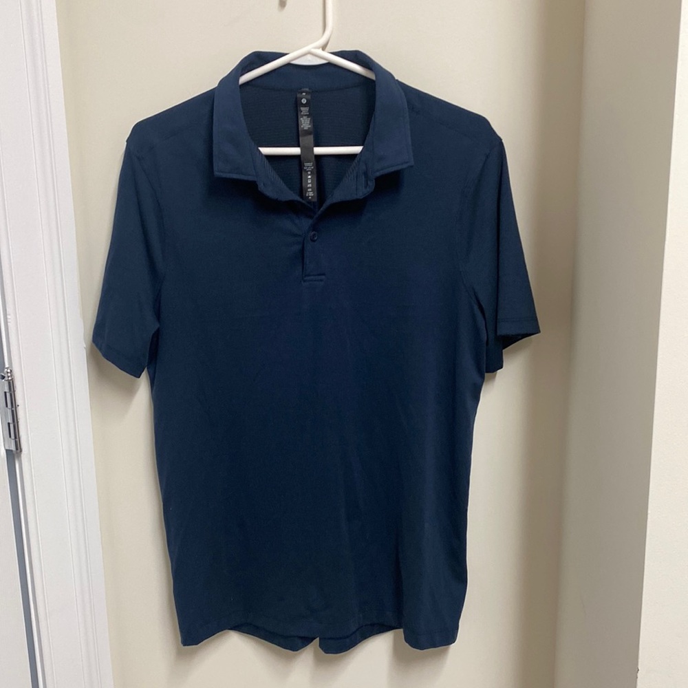Lululemon men’s Evolution polo shirt Navy Blue size medium